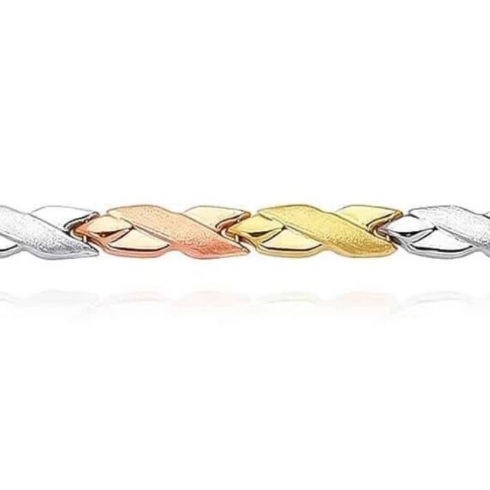 GL Turk Elegant Tri-Color Gold Women's Bracelet